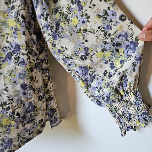 EUC LIKE NEW MAURICES FLORAL BUTTON DOWN LONG SLEEVES TOP SIZE XL - Picture 7 of 13